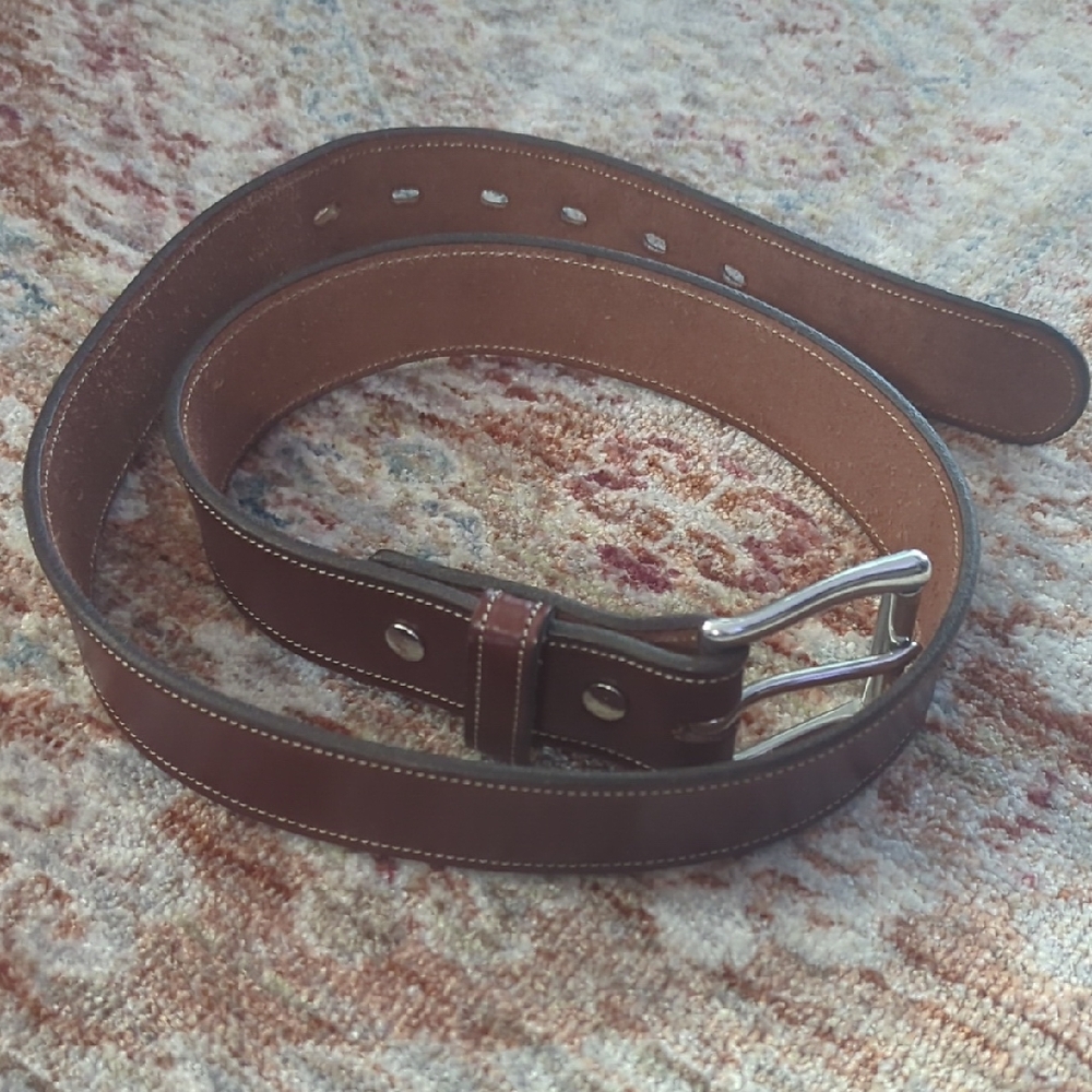 Men's Brown Leather Canyon Belt Size 36